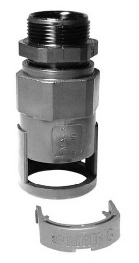Rutab 1410362 Gjennomføring med strekkavlastning og hurtigkobling 17 mm PG16 Installasjonsmaterial