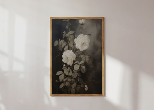 Poster Hvite Roser