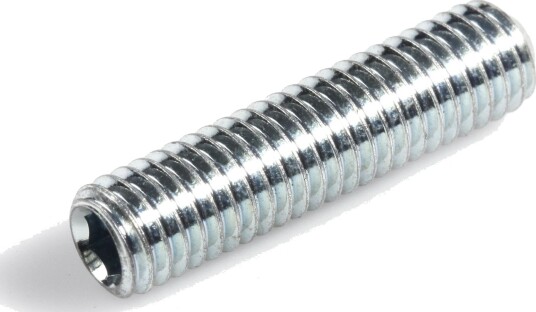 Schäfer & Peters 4029225 12 Stoppskrue MSK6SS A2, ISO 4029 (DIN 916) M2,5 x 12 mm, 500-pakning, Innfesting