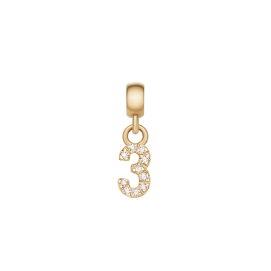 Daniel Wellington DW Charm Number 3 Gold Daniel Wellington DW Charm Number 3 Gold