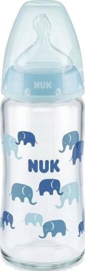 Nuk Glassflaske Med Temperaturindikator 0-6 Mnd 240ml Turkis Nuk Glassflaske Med Temperaturindikator 0-6 Mnd 240ml Turkis