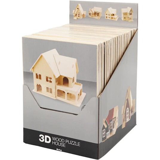 3D Puslespill Creativ Company 4 stk/1 Pk 3D Puslespill Creativ Company 4 stk/1 Pk