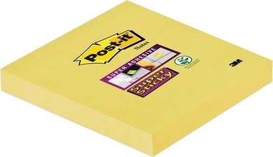 3M Kontorrekvisita Og Skrivesaker Firkant Gul Papir 76 Mm 76 Mm 90 Ark