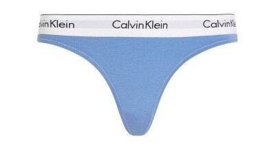 Calvin Klein Truser Modern Cotton Field Olive Thong Hvit/Blå X-Large Dame Calvin Klein Truser Modern Cotton Field Olive Thong Hvit/Blå X-Large Dame