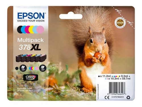 Epson Blekk Multipack (bk/c/m/y/lm/lc) 378xl Epson Blekk Multipack (bk/c/m/y/lm/lc) 378xl