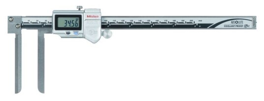 Mitutoyo Absolute Digimatic Skjutmått 573-742-20 0,4-8in, 0,0005in Knivformade Skänklar, Ip67, Friktionsrulle, Datautgång