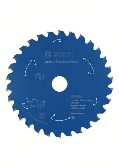 Bosch 140 mm Expert Sirkelsagblad for Rustfritt Stål med 30 Tenner