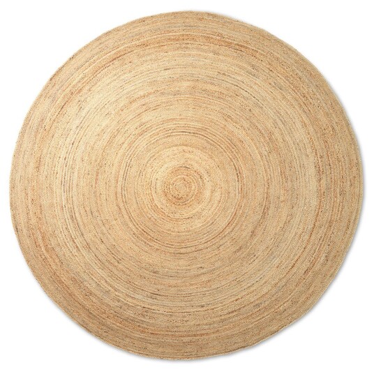 ferm LIVING Eternal juteteppe rund large Natural