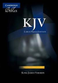Kjv Large Print Text Bible, Black French Morocco Leather, Kj653:T