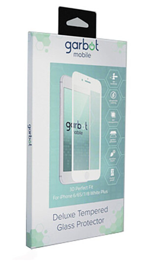 Garbot iPhone 8 Plus / 7 Plus / 6(s) Plus Garbot 3D Perfect Fit Skjermbeskyttelse - Case Friendly - Gjennomsiktig / Hvit Kant Garbot iPhone 8 Plus / 7 Plus / 6(s) Plus Garbot 3D Perfect Fit Skjermbeskyttelse - Case Friendly - Gjennomsiktig / Hvit Kant
