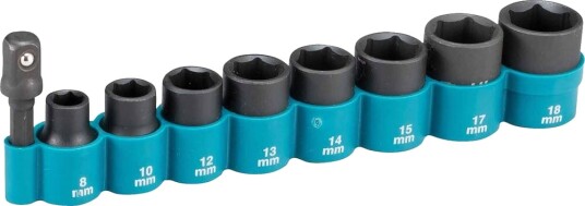 Makita Kraftpipesett Med Adapter (3/8") 8 Deler Makita Kraftpipesett Med Adapter (3/8") 8 Deler