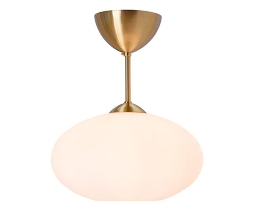 Belid Bullo taklampe - Messing/Opal glass