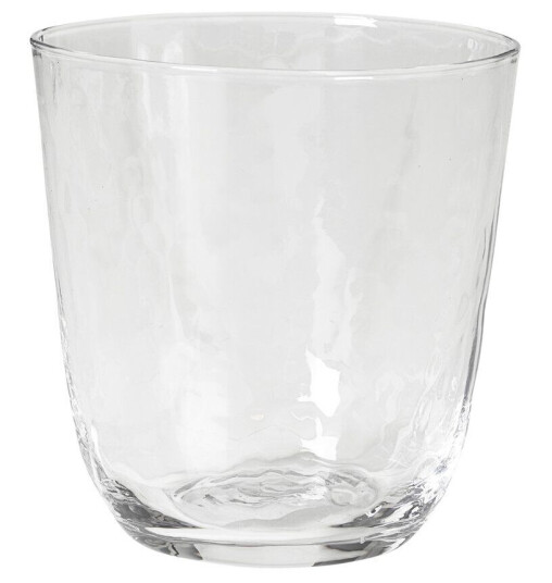 Broste Copenhagen Hammered vannglass 33,5 cl Klar