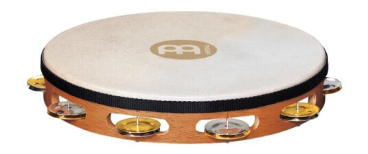Meinl Tah-1-M-Snt Wood Tamburin,M/skinn,Brass/nikk. Enkel(M) Meinl Tah-1-M-Snt Wood Tamburin,M/skinn,Brass/nikk. Enkel(M)