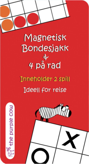 Magnetisk reisespill Bondesjakk 4 på rad Magnetisk reisespill Bondesjakk 4 på rad