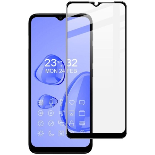 INCOVER Motorola Moto E7 Power / E7i Power Herdet Beskyttelsesglass - Case Friendly - Svart Kant