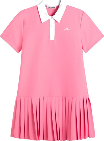 J. Lindeberg 30Y Grace Pleated Dress Pink S