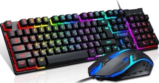 Extralink TF200 Gaming Set Tastatur + Mus LED US EX.36011