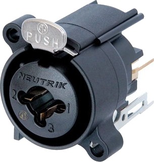 Neutrik Ncj6fa-V Xlr Sort 1500 V 10 Mo 50 V 3 A