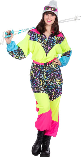 Wilbers & Wilbers 80-talls Neon Skidress Dame Kostyme 40 004963-H-040