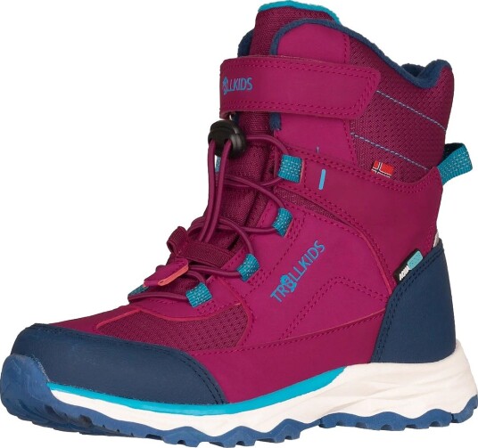 TrollKids Kids Hafjell Winter Boots Xt - BRIGHT BERRY/DARK TURQUOISE - 37