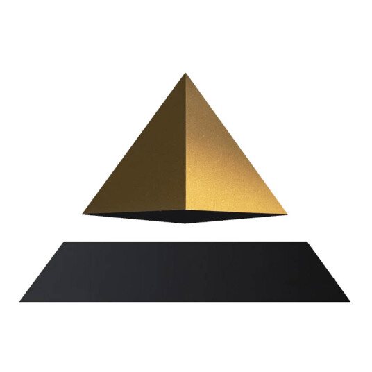 Svevende pyramide magisk levitasjon FLYTE Py Sort og Gull Svevende pyramide magisk levitasjon FLYTE Py Sort og Gull