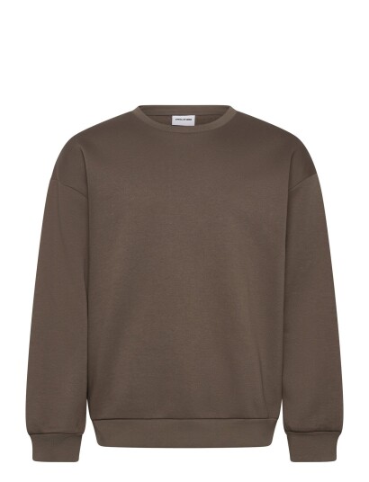 Enkel Studio O Neck Sweat Oversize Brown XXL