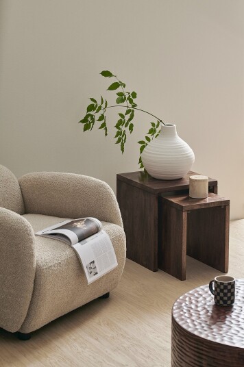 Ellos Home Krakk / bord Helle sett i 2 deler Brun