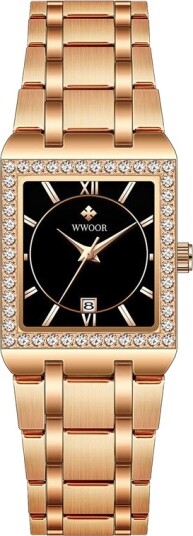 WWOOR Moonstone Rose Gold Black