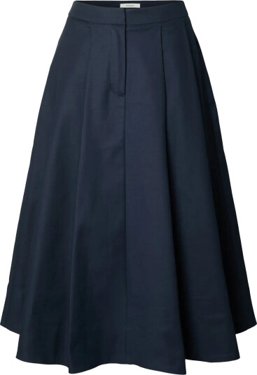 Selected Slwheather Hw Midi Skirt Navy 38