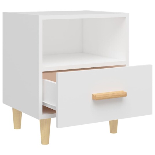 vidaXL Nattbord hvit 40x35x47 cm vidaXL Nattbord hvit 40x35x47 cm
