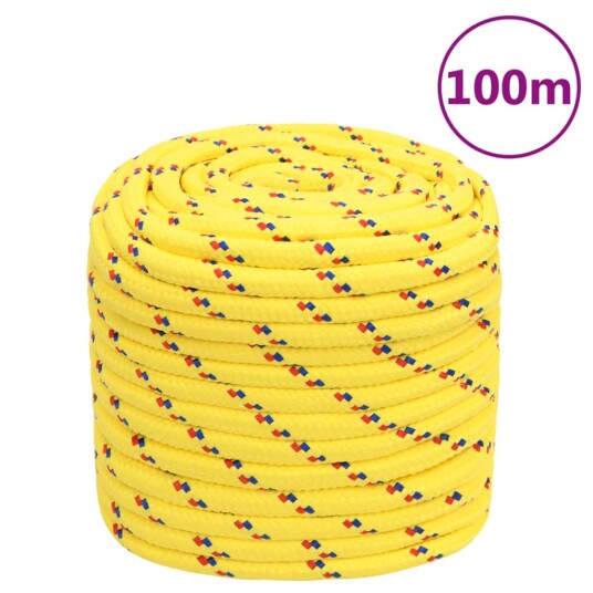  Båttau gul 18 mm 100 m polypropylen