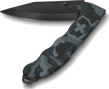 Victorinox Evoke Bsh Alox, Klappkniv Med Lås, Jaktkniv, Klipp Punkt, Blå, Kamuflasje, 13,6 Cm, 18 Mm Victorinox Evoke Bsh Alox, Klappkniv Med Lås, Jaktkniv, Klipp Punkt, Blå, Kamuflasje, 13,6 Cm, 18 Mm