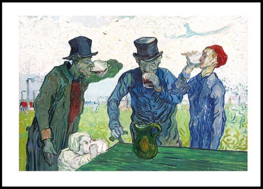 The Drinkers By Vincent van Gogh Plakat Plakat / 100x150cm