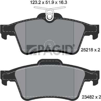 PAGID T2048N Bremseklosser