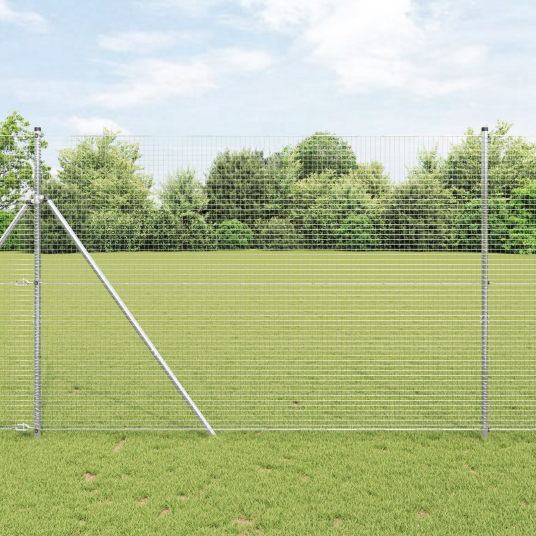 Sveisehegn med 13 Påler 1,5x50 m Galvanisert Stål