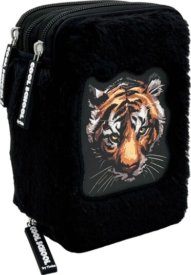 Tinka Triple Pencilcase Tiger Black 8-804207