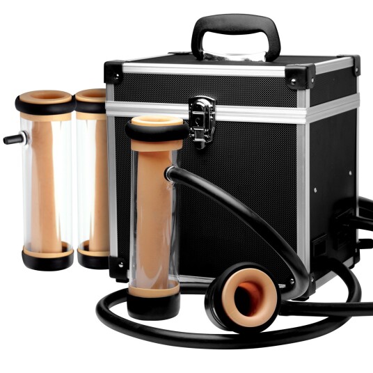 LoveBotz The Super Milker Deluxe Stroker Sexmaskin    - Svart