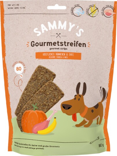 Sammy's Gourmetstrimler & and kylling 180 g