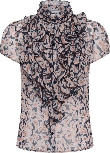 Saint Tropez Liljasz Crinkle Ss Shirt Pink XS