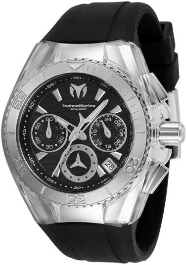 Technomarine Dameklokke TM 120034 Cruise Star Sort/Gummi Ø40.57 mm
