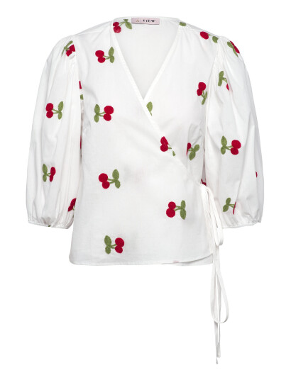 A-View Rebekka Fruit Blouse - White - 34