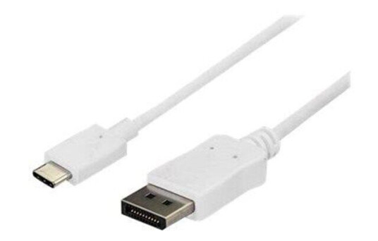 StarTech.com 1 m (3 ft.) USB C to DisplayPort Cable - 4K 60Hz - White - external video adapter - STM32F072CBU6