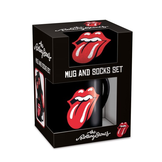 Pyramid International - THE ROLLING STONES TONGUE MUG & SOCK SET - UK 3-8 / EU 36-41 Pyramid International - THE ROLLING STONES TONGUE MUG & SOCK SET - UK 3-8 / EU 36-41