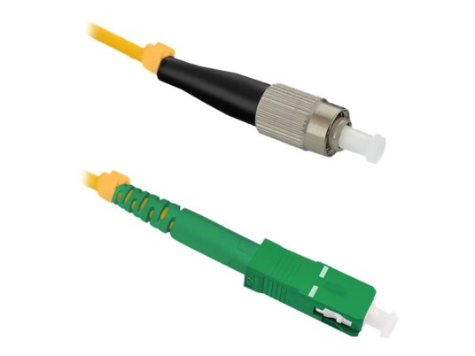 Qoltec Simplex Koblingskabel Fc/Upc Enkeltmodus Hann Til Sc/Apc Enkeltmodus Hann 5 M 5 M Fiberoptisk Simpleks 9 / 125 Micron G.652D Halogenfri 54311
