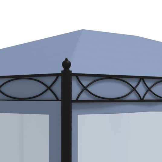 vidaXL Paviljong med nettingskjermer 3x4 m antrasitt stål vidaXL Paviljong med nettingskjermer 3x4 m antrasitt stål