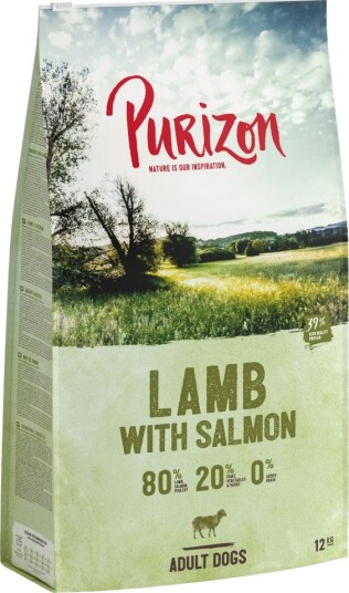 Purizon tørrfôr Adult med laks kornfri Lam 2 x 12 kg