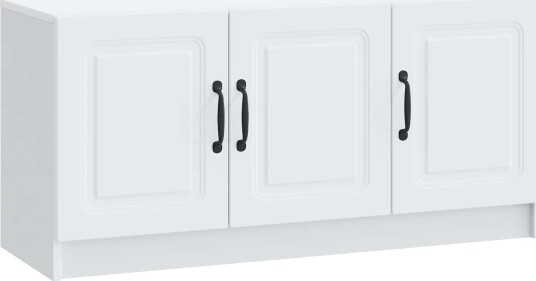 TV skap Hvit 99 x 34,5 x 47 cm Konstruert tre TV skap Hvit 99 x 34,5 x 47 cm Konstruert tre