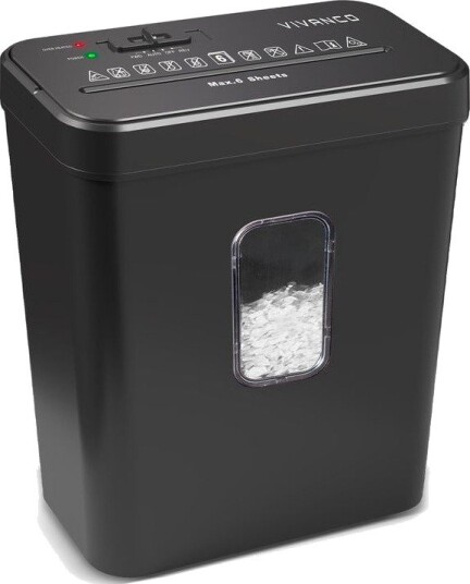 Vivanco Vnshredl13cc, Partikkelkutt-Makulering, 4 X 35 Mm, 13 L, 6 Ark, 72 Db, Svart