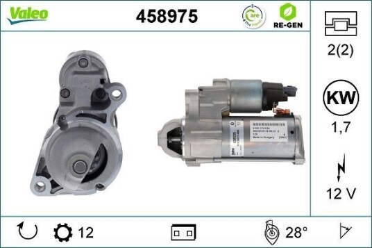 VALEO 458975 Starter VALEO 458975 Starter
